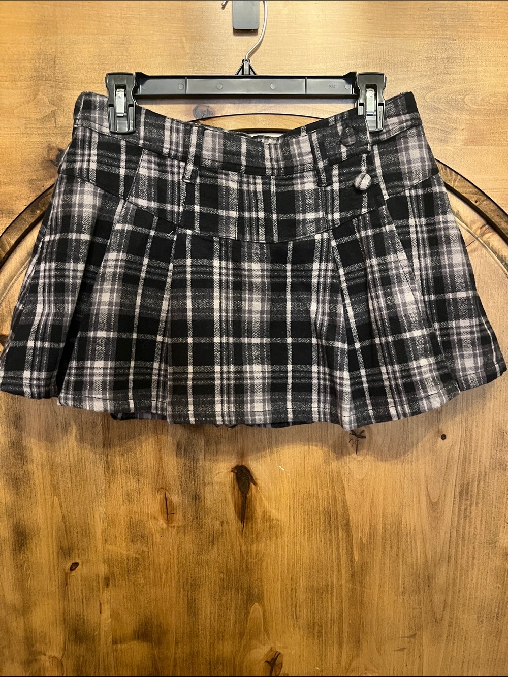 Free People plaid mini skort